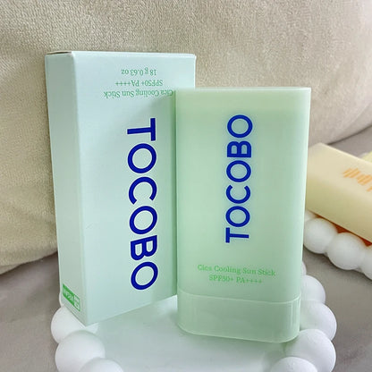 TOCOBO Sun Stick Collection Cotton Soft Waterproof Cooling Blue Green SPF50+ PA++++ Stick Solare Leggero Portatile per Applicazione Ripetuta