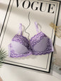 Intimo oversize da donna con mezza tazza raccolto design ricamato a fiori anti-cedimento adatto per donne grassocce 90D-110D B2510