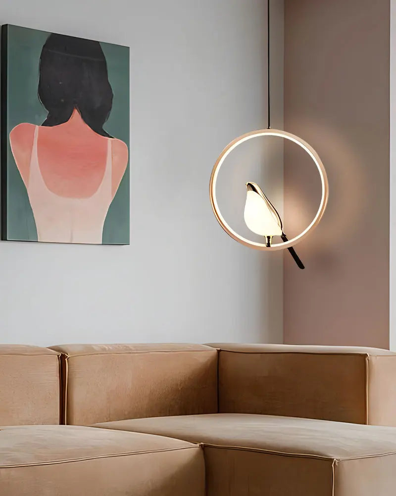 Lampadari a sospensione a LED per uccelli gazza girevoli per interni per lampade a sospensione a soffitto a linea regolabile da comodino per cucina e pranzo