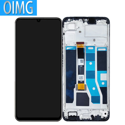 Display LCD da 6,74" per OPPO Realme C53 con parti di ricambio del pannello touch RMX3760 dello schermo del telaio