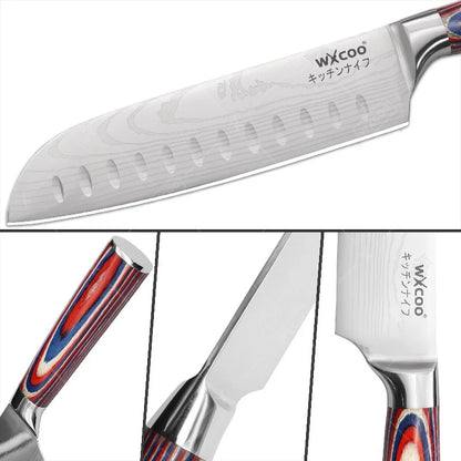 Set di 12/20 coltelli da chef in acciaio inox per pane, frutta e disossamento, leggeri e facili da usare, ideali come regalo per le festività per uomini.