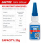 100% originale Loctite 495 adesivo istantaneo trasparente forte super colla colla per cianoacrilato per uso generale 50 g/500 g