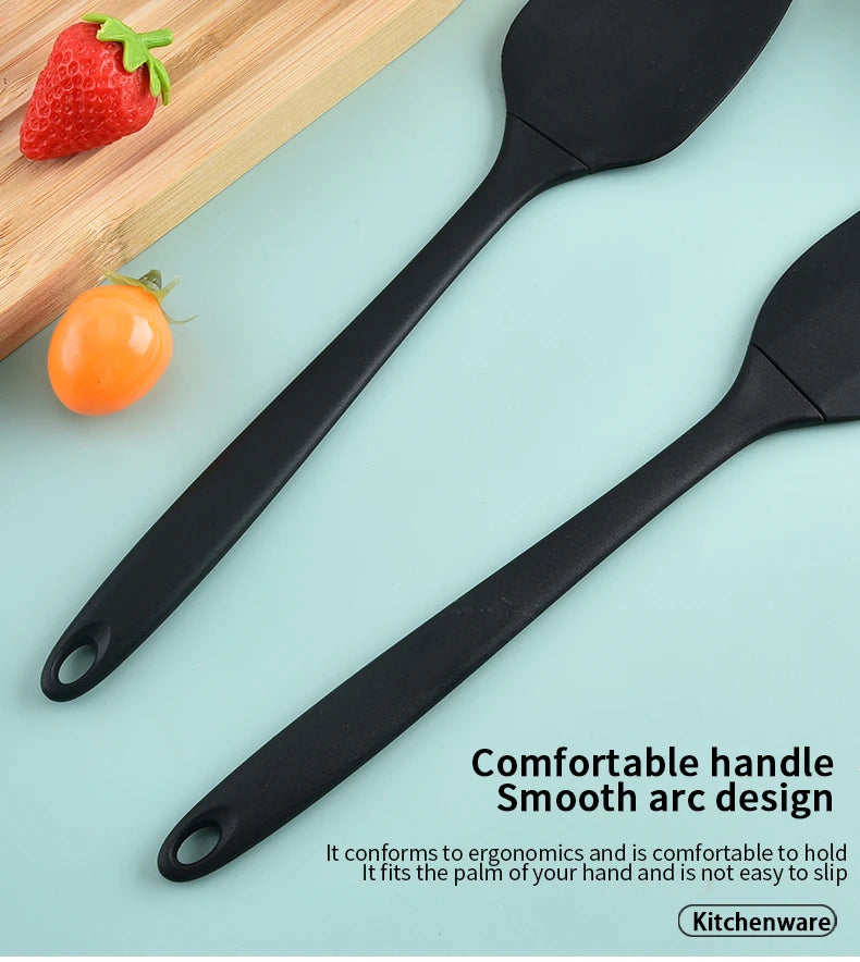 Set di utensili da cucina in silicone da 6 pezzi, spatola per crema, spatola, pennello per olio, set di raschietti di varie misure, strumento per la cottura, non integrato