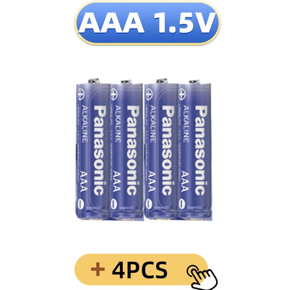 Batterie alcaline Panasonic AA/AAA da 1,5 V, adatte per fotocamere digitali, torce elettriche, lettori CD, mouse wireless, ecc.