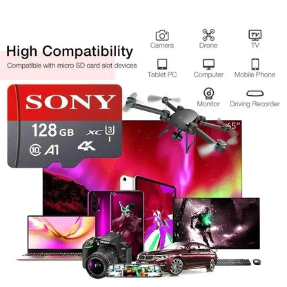 Scheda di Memoria Sony 512GB 256GB 128GB 64GB TF Micro SD Classe 10 UHS-1 Scheda Flash Microsd per Smartphone PC