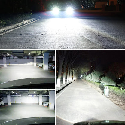 XSTORM H7 Proiettore LED Faro H11 H8 9005 9006 H4 Lente per proiettore LED Hedalights Canbus 60000LM 150W Auto Fascio alto e basso 12V