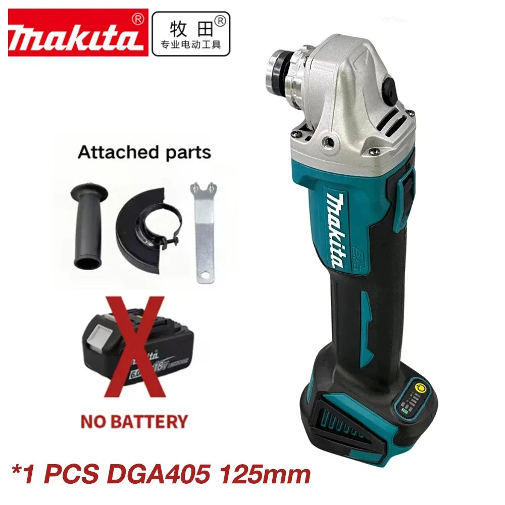 Smerigliatrice Angolare Makita DGA404 125mm 2026 Resistente a Polvere e Acqua per Taglio Metallo e Calcestruzzo, Utensile Elettrico a Batteria 18V