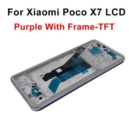 Display OLED da 6,67" per Xiaomi Poco X7 LCD 24095PCADG, display touch digitizer per Poco X7 Pro, schermo 2412DPC0AG, parti di assemblaggio