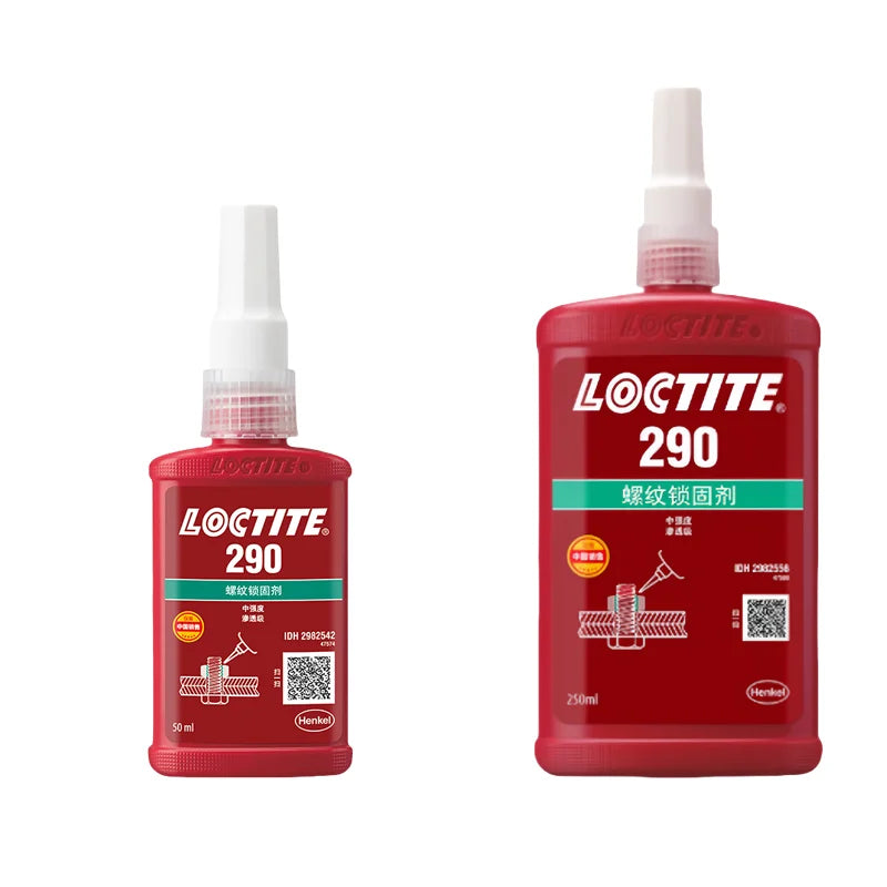 100% originale Loctite 290 Frenafiletti Vite Colla Verde Grado traspirante Colla anaerobica liquida Fissatore per viti 50ml/250ml