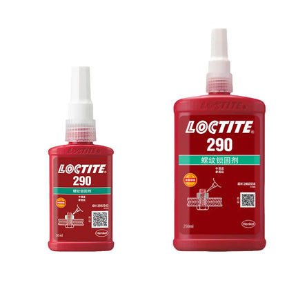 100% originale Loctite 290 Frenafiletti Vite Colla Verde Grado traspirante Colla anaerobica liquida Fissatore per viti 50ml/250ml