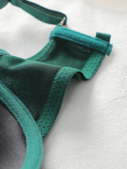 Reggiseno push-up in velluto effetto stropicciato, con scollatura profonda a forma di U, spalline incrociate sul retro, ferretto, lingerie sexy, modello L3035.