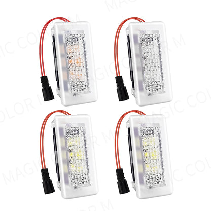 Luci per pozzetti a LED per auto per Tesla Model 3 YSX Illuminazione a LED per interni ultraluminosi Lampada decorativa per pozzanghera per porta da pavimento
