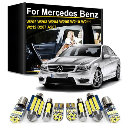 Kit Luci LED Interne Canbus per Mercedes Benz W202 W203 W204 W205 W210 W211 W212 C207 A207 Classe C E Accessori e Ricambi Auto