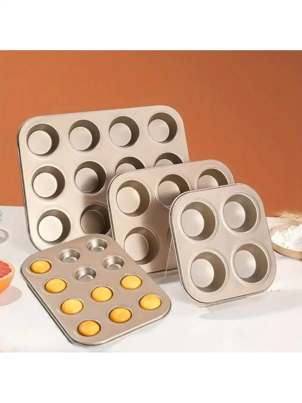 Teglia per cupcake Vassoio per muffin Stampo per cupcake Teglia per muffin Teglia da forno in acciaio al carbonio Teglia per biscotti antiaderente Stampo per torta al microonde