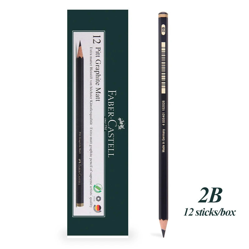 Faber-Castell 8/12pcs Set Matte Sketch Pencil Art Graphite per schizzo Black Lead Writing Drawing matite di grafite forniture