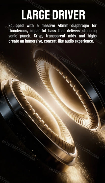 Cuffie Bluetooth 6.0 Monster N21 con Doppia Modalità EQ, Auricolari Stereo Immersivi, Pieghevoli Over-Ear, con Microfono, Cablate/Wireless