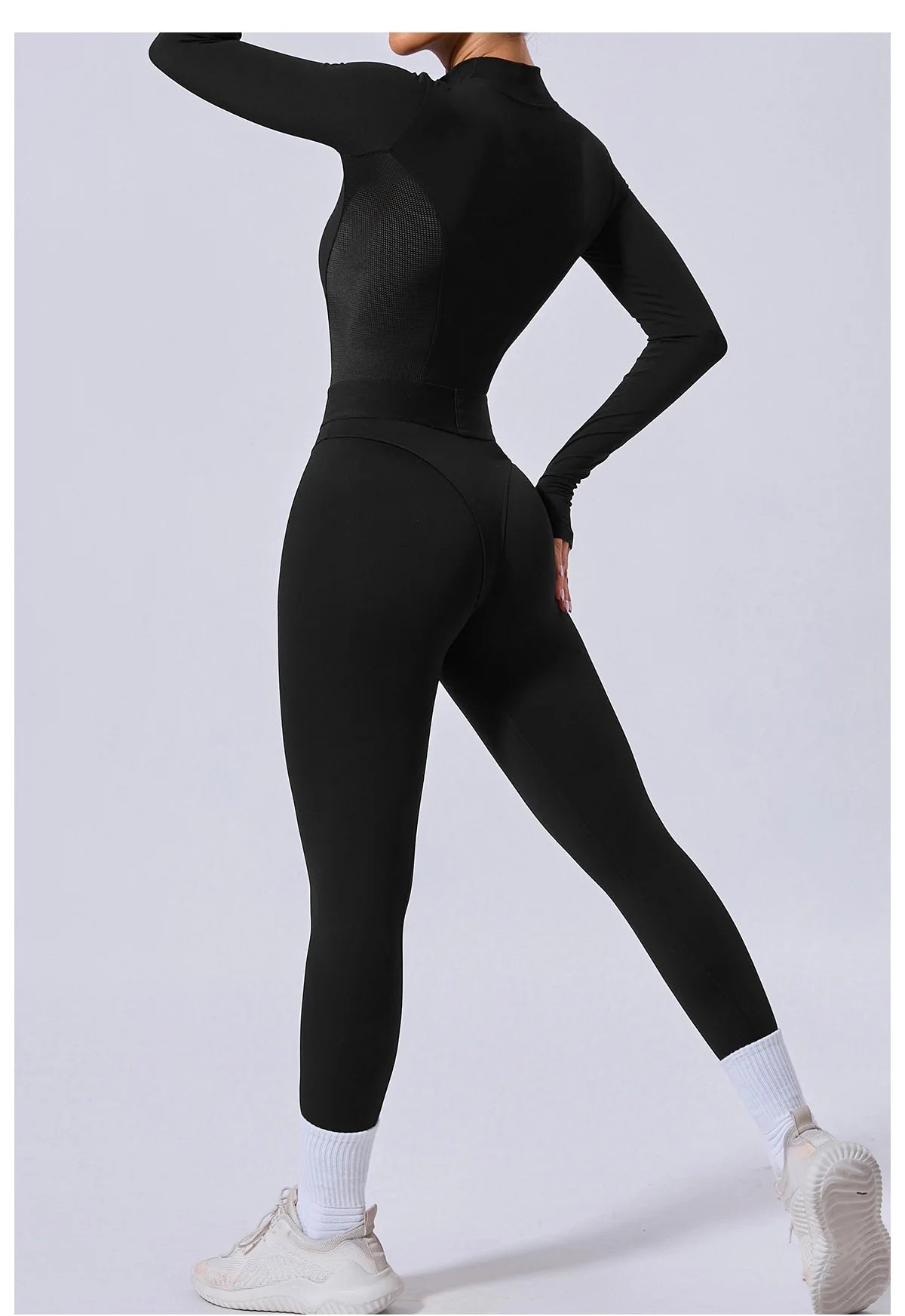 Tuta da donna Set da yoga Tuta intera Pagliaccetti femminili Abbigliamento da yoga ad asciugatura rapida Tute da allenamento Tuta sportiva a maniche lunghe