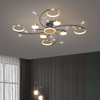 Plafoniera moderna e lussuosa per interni, lampadario a sospensione a LED, lampade da soffitto per soggiorno, camera da letto, cucina, apparecchi di illuminazione