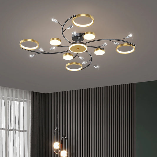 Plafoniera moderna e lussuosa per interni, lampadario a sospensione a LED, lampade da soffitto per soggiorno, camera da letto, cucina, apparecchi di illuminazione