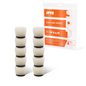 Set di tamponi in lana mini a taglio pesante con pelo lungo bianco SPTA 17mm 27mm 33mm 50mm per lucidatrice auto e detailing