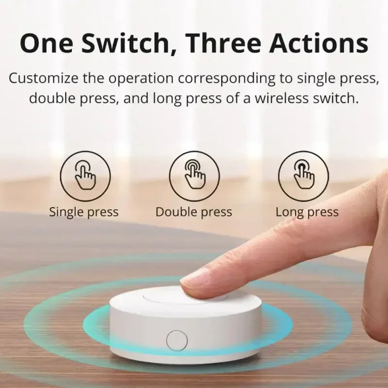 SONOFF SNZB-01P SNZB 01P Sonoff Interruttore wireless Zigbee Interruttore di scena Controllo bidirezionale con TX Ultimate Interruttore a parete Scena intelligente