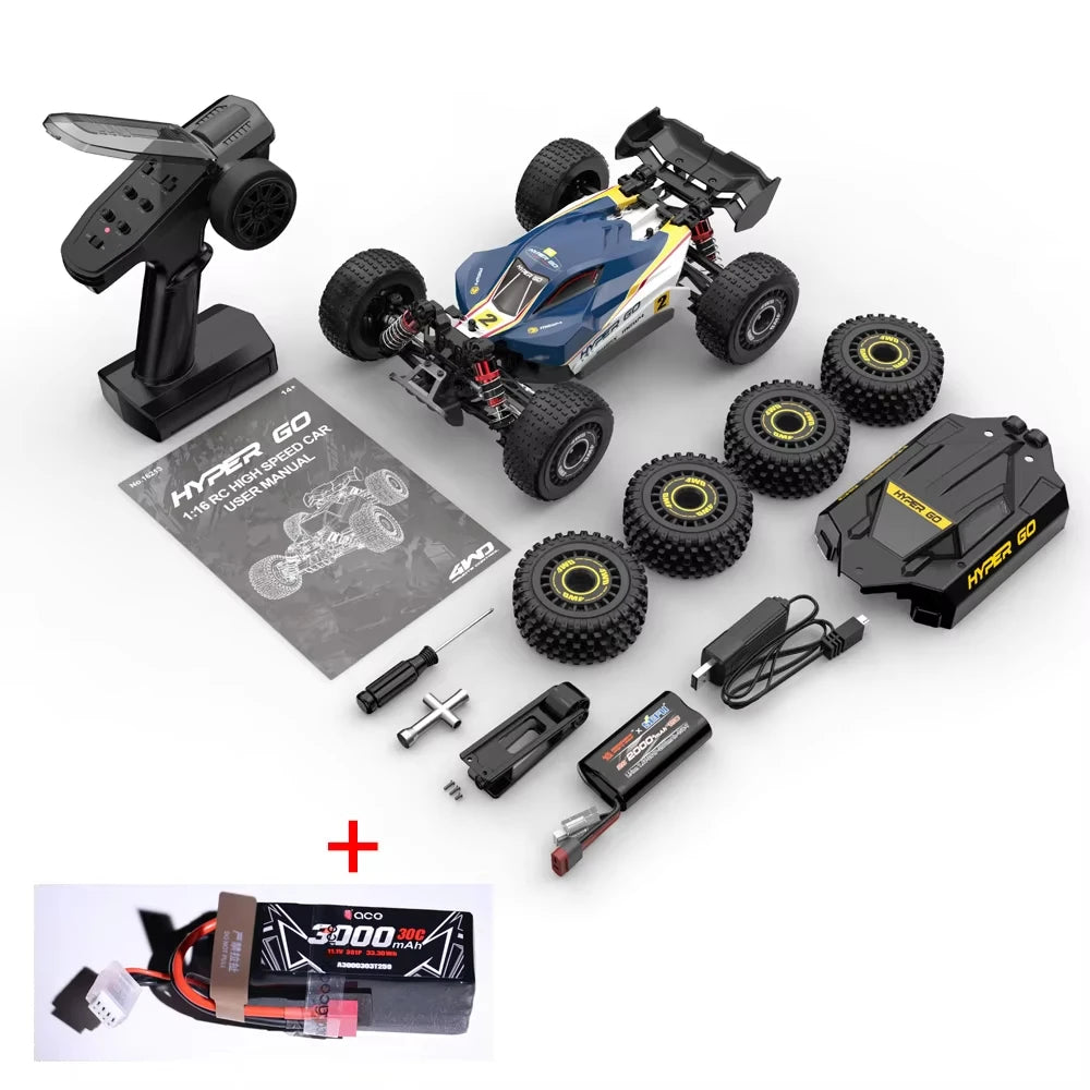 Nuova Auto RC Hyper Go MJX 1/16 16212 16213 16218, Monster Truck Brushless da Arrampicata e Corsa 4WD Fuoristrada ad Alta Velocità con Telecomando