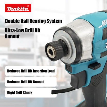 Makita DTD173 Avvitatore a Impulsi Senza Fili 18V LXT BL con Motore Brushless, Trapano Elettrico per Legno/Bulloni/Modalità T, 180 N·M, Utensile Elettrico Ricaricabile