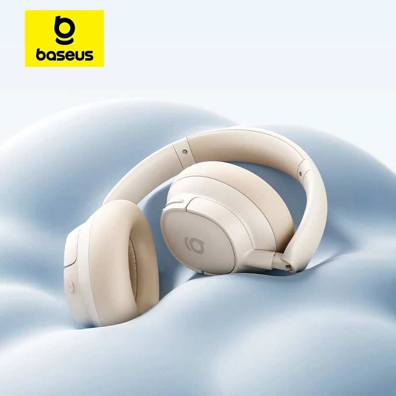 Cuffie Wireless ANC Baseus 80H, Auricolari Over-Ear con 95% di Cancellazione del Rumore, Cuffie Bluetooth 6.0 BH1 NC LITE