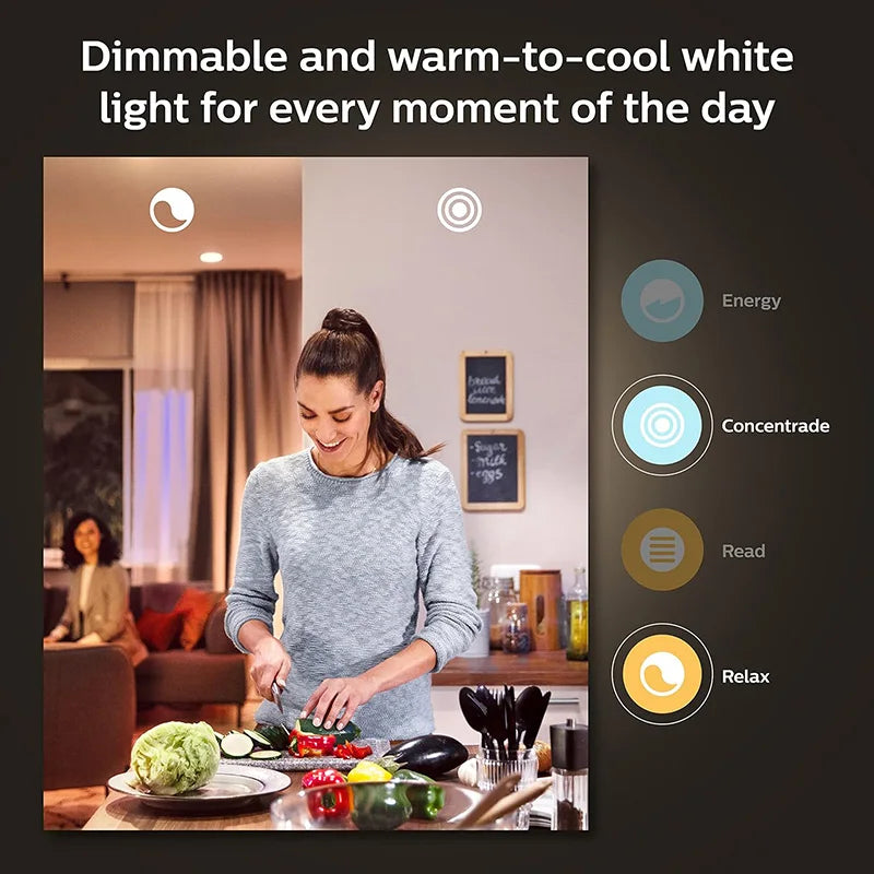 Philips Hue E27 A60 810LM Lampadina LED Intelligente per Casa 220-240V Luce Bianca e Colorata Compatibile con Alexa Google Home Bluetooth