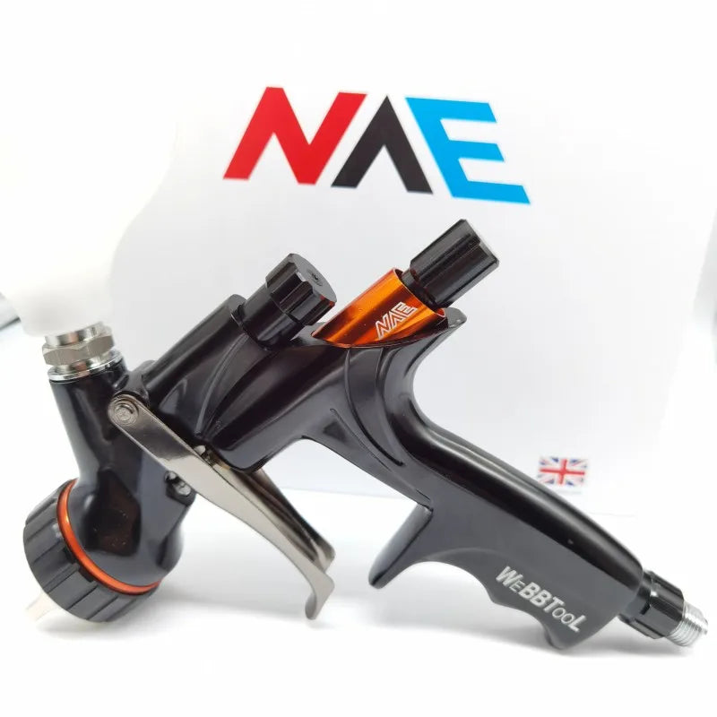 Pistola a spruzzo NVE pistola a spruzzo ad aria con ugello in acciaio inossidabile da 1.3mm per vernice a spruzzo per auto pistola a spruzzo con vernice a base d'acqua aerografo
