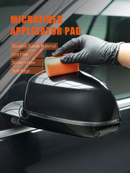 Applicatore in Microfibra SPTA per Rivestimenti Ceramici, Spugna in Camoscio per Detailing Auto, Applicazione di Cera e Sigillanti