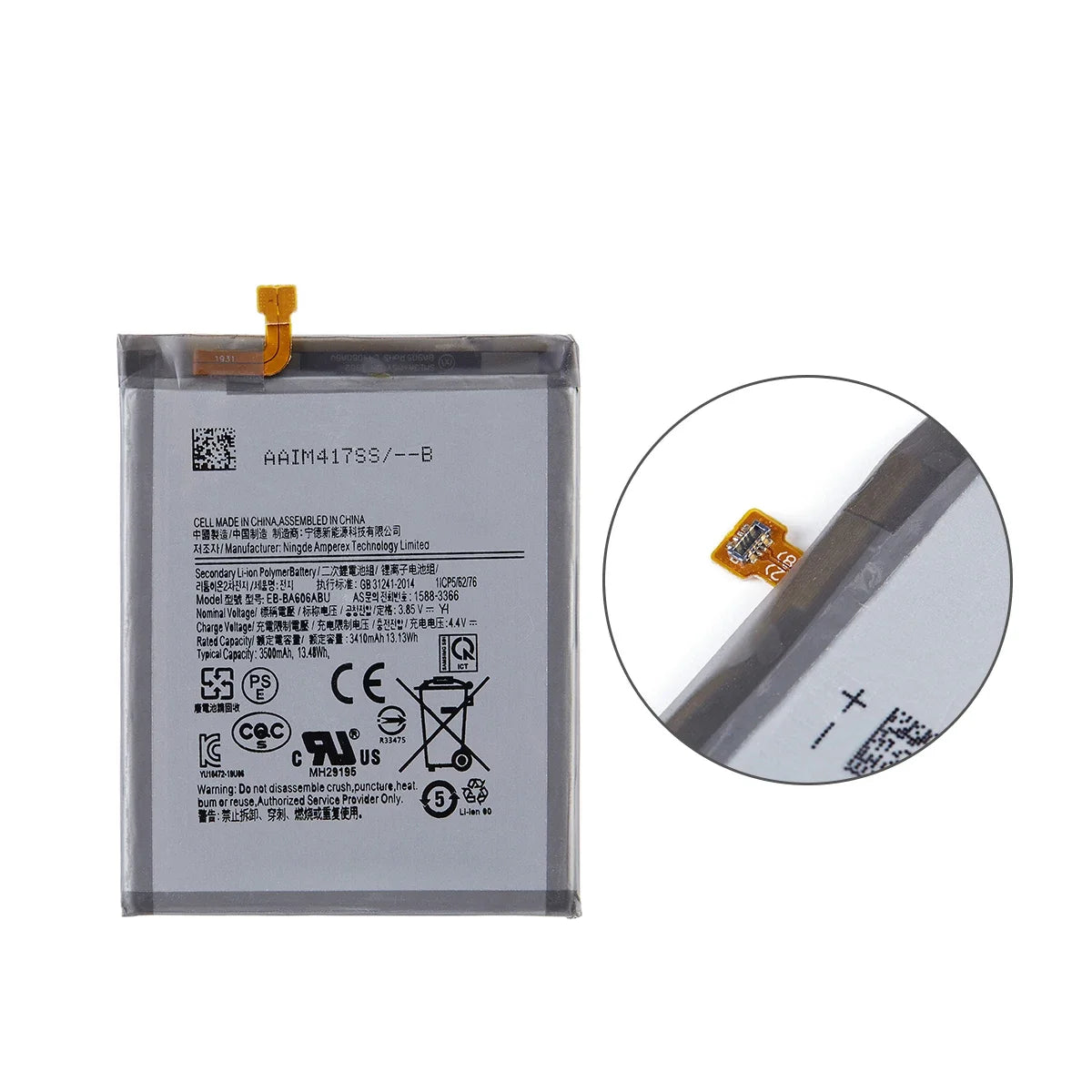 Nuovissima batteria EB-BA606ABU 3500mAh per batterie Samsung Galaxy A60 SM-A606F/DS SM-A6060 SM-A606F