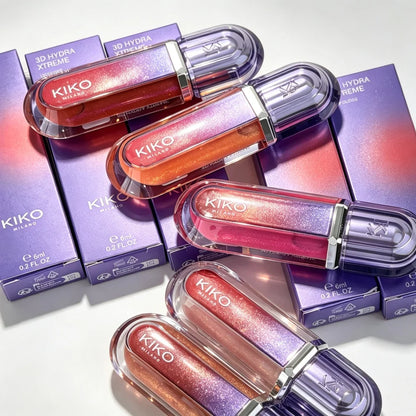Nuovo KIKO MILANO Edizione Limitata Lucidalabbra 3D Hydra Effetto Volumizzante, Glaze per Labbra Effetto Specchio Trasparente, Rossetto a Lunga Durata, Cosmetico Idratante Naturale