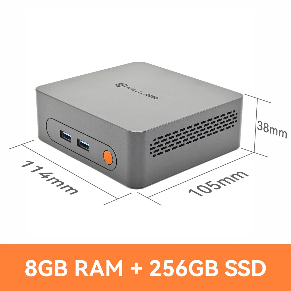 MLLSE M3 Pro Mini PC Intel Core I5-4310U, 8GB RAM DDR3, SSD da 128GB, Wi-Fi 5, BT 4.2, Computer Desktop Mini con Windows 11