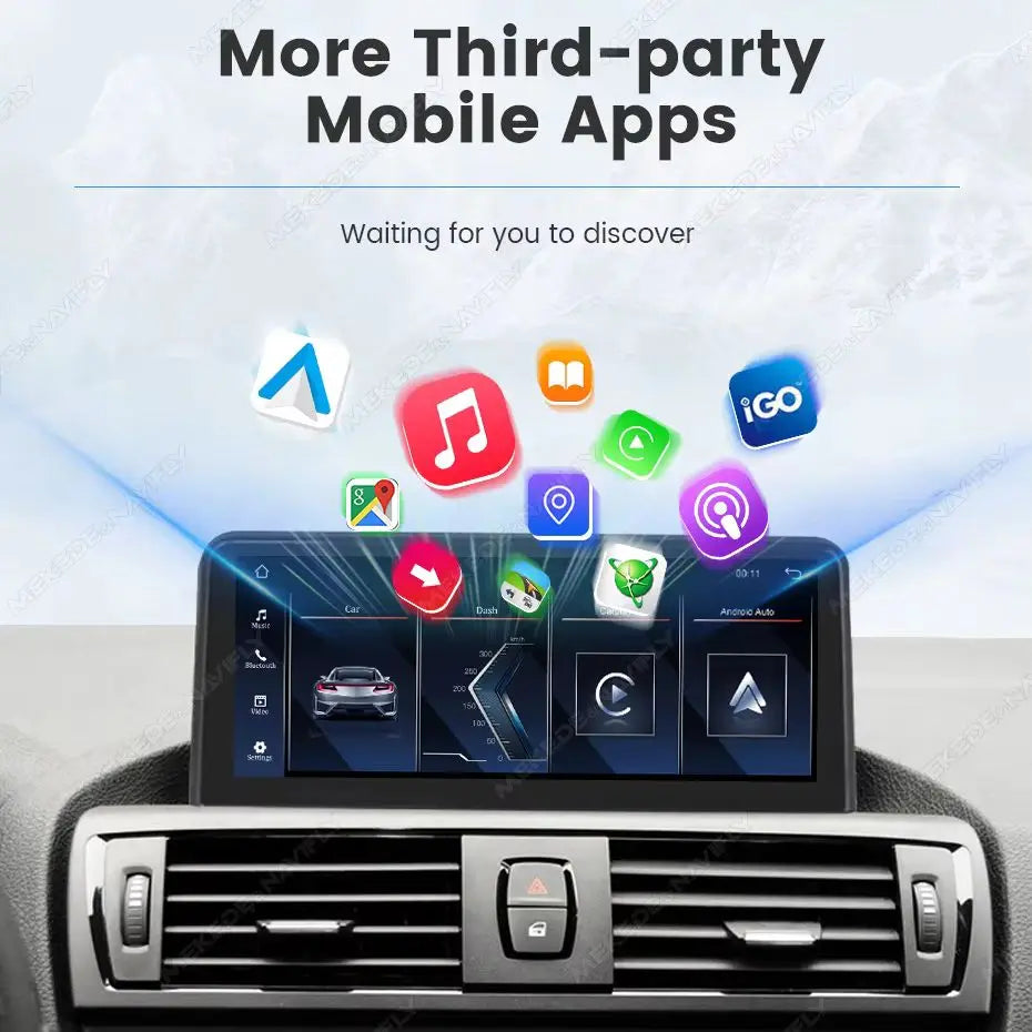 Mekede, schermo da 12,3 pollici, risoluzione 2K, sistema di navigazione GPS con CarPlay e Android Auto, autoradio multimediale con sistema operativo Linux per Mercedes Benz C W205, GLC X253, Classe V W447, lettore video 4K.