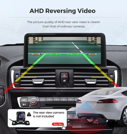 Mekede, autoradio Android da 8,8 pollici, stile originale, con CarPlay wireless e Android Auto, sistema multimediale per BMW X3 F25 e X4 F26 (2014-2016), sistema NBT, 4G LTE, WiFi, Bluetooth, navigazione GPS, lettore video 4K