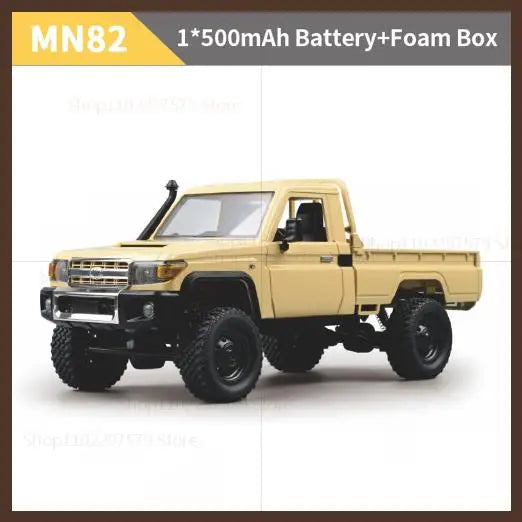 MN82 Pickup 4WD Off-Road PRO Aggiornato, Auto RC in Scala 1:12 con Fari, Giocattolo Telecomandato 2.4G, Regalo per Bambini, Gioco all'Aperto
