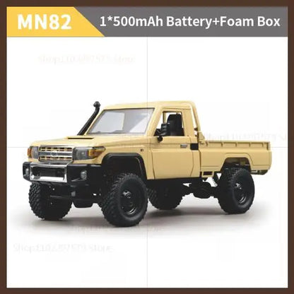 MN82 Pickup 4WD Off-Road PRO Aggiornato, Auto RC in Scala 1:12 con Fari, Giocattolo Telecomandato 2.4G, Regalo per Bambini, Gioco all'Aperto