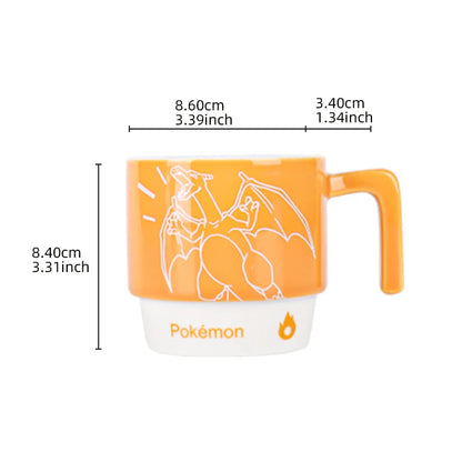 Tazze in Ceramica Pokémon SHUNXIANG, Impilabili, per Caffè, Latte, Tè, Colazione e Succhi, per Bambini