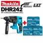 Trapano a percussione rotante senza fili Makita DHR242 18V, capacità per calcestruzzo 24mm, SDS Plus 4700 IPM 2.0J, utensile da costruzione per impieghi gravosi a 3 modalità, compatibile con BL1860B BL1850B BL1815, spedizio