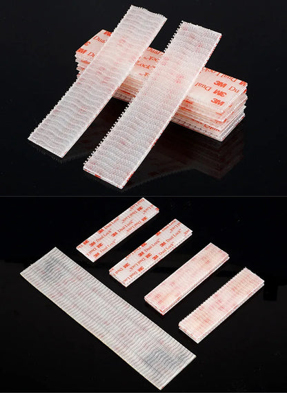Nastri 3M Sj3560 con Fibbia a Testa di Fungo e Doppia Chiusura, Chiusura a Strappo Trasparente Multifunzionale, Forte Adesione, Senza Cuciture 5/10 Pezzi