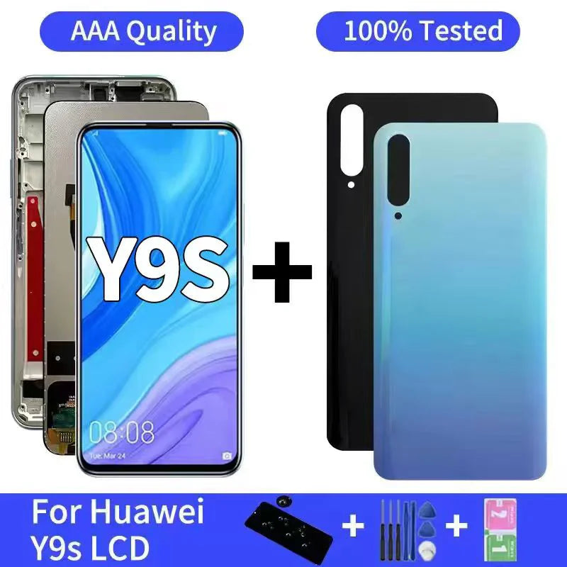 6.59 "Y9S Display Per Huawei Y9s STK-L21 L22 LX3 Display LCD Touch Screen Digitizer Per Huawei P Smart Pro 2019 LCD Con Telaio
