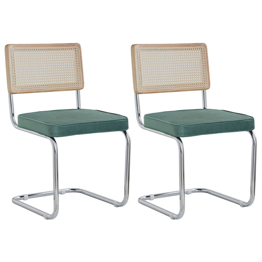 EGOONM Set di 2/4 sedie da pranzo retrò sedia in rattan di plastica casa camera da letto scrivania schienale sgabello arco computer ufficio sedile imbottito