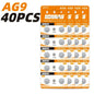 Batterie AG9 SR936SW/394 1.55V Alcaline a Bottone Ideali per Apparecchi Acustici, Orologi, Calcolatrici, Termometri, Giocattoli ecc.