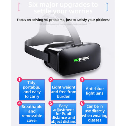 Visore per Realtà Virtuale VR, Occhiali 3D, Casco per Smartphone, Lenti, Dispositivi, Visore per Giochi su Cellulare