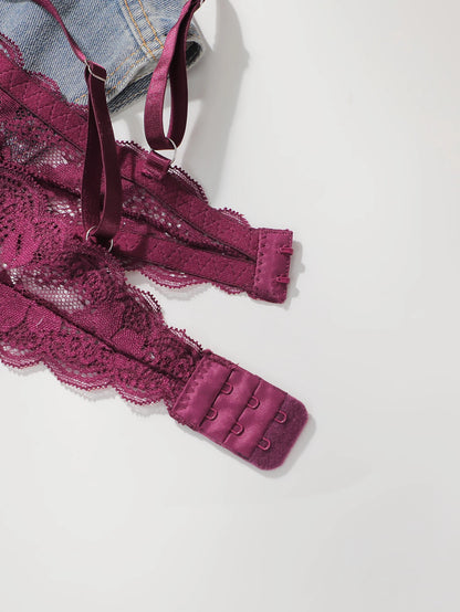 Reggiseno Pure Desire per donna – Reggiseno push-up con coppe 3/4 e ferretto, lingerie sexy in pizzo, reggiseno da festa     Coppa B-C L2957