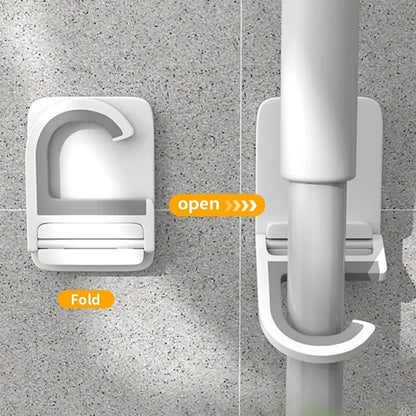 Supporto da parete autoadesivo multiuso per scopa e mocio, gancio portaoggetti, appendimocio, portaoggetti per cucina e bagno