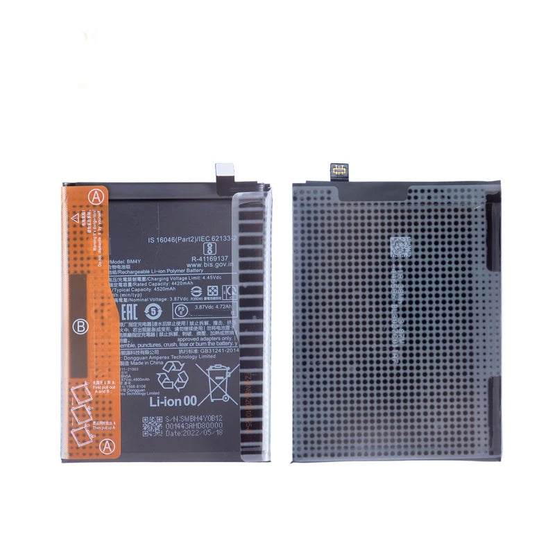 Batteria 100% Originale BM4Y 4520mAh per Xiaomi Poco F3 / Redmi K40 Pro / K40 Pro, Batterie di Ricambio per Telefono + Strumenti
