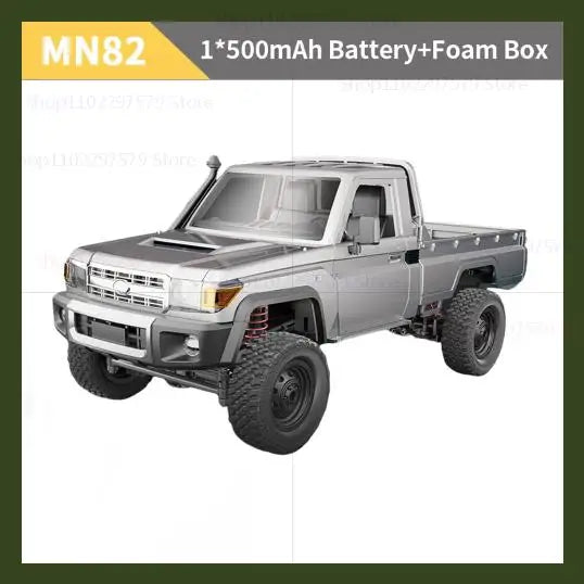 MN82 Pickup 4WD Off-Road PRO Aggiornato, Auto RC in Scala 1:12 con Fari, Giocattolo Telecomandato 2.4G, Regalo per Bambini, Gioco all'Aperto