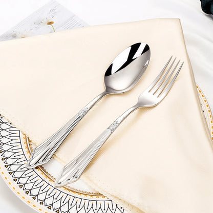 Set di 6 cucchiai da tavola da 6 cucchiai da zuppa in acciaio inossidabile Set di cucchiai da zuppa Royal 6 pezzi per cucina/casa/ristorante